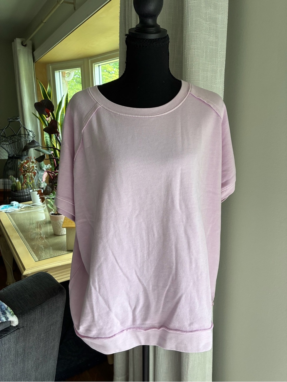 Buffalo David Bitton Light Pink Short Sleeve Pullover Tee